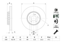 Brake Disc BD2887 Bosch