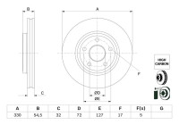 Brake disc BD2922 Bosch