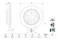 Brake disc BD2931 Bosch