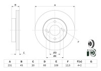 Brake disc BD2936 Bosch