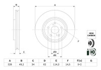 Brake disc BD2948 Bosch