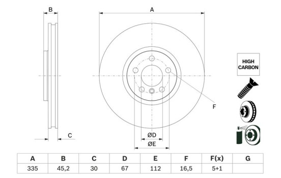 Brake disc BD2954 Bosch