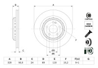 Brake disc BD2991 Bosch