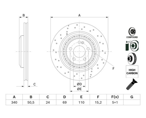 Brake disc BD2992 Bosch