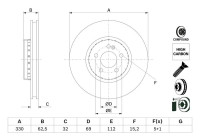 Brake disc BD3000 Bosch