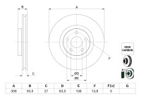 Brake disc BD3003 Bosch