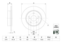 Brake disc BD3014 Bosch