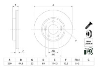 Brake disc BD3019 Bosch