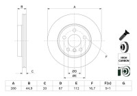 Brake disc BD3022 Bosch