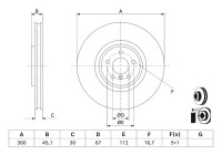 Brake disc BD3155 Bosch