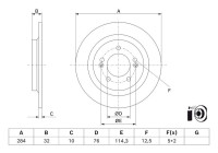 Brake disc BD3171 Bosch