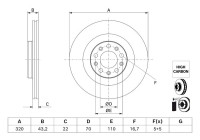 Brake disc BD3192 Bosch