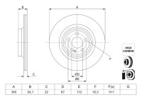 Brake disc BD3200 Bosch