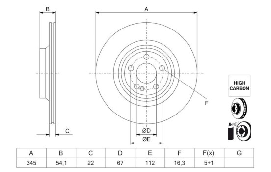 Brake disc BD3200 Bosch