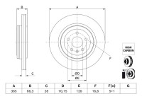 Brake disc BD3248 Bosch