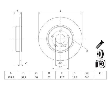 Brake disc BD3275 Bosch, Image 5