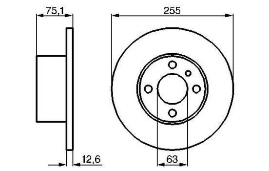 Brake Disc BD35 Bosch