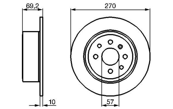 Brake Disc BD351 Bosch, Image 5