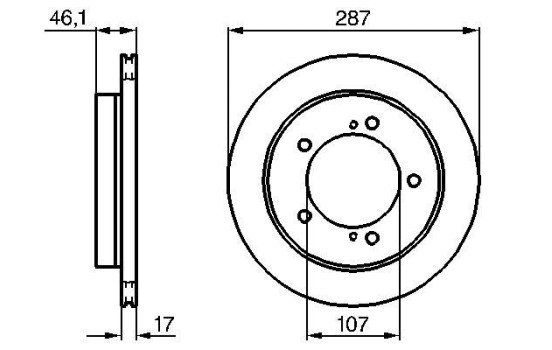 Brake Disc BD353 Bosch, Image 3