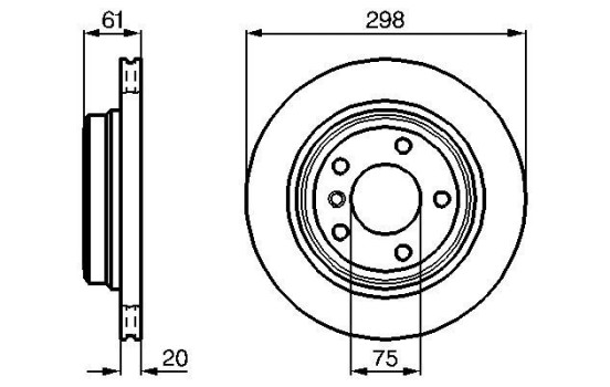 Brake Disc BD357 Bosch, Image 5