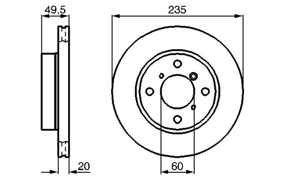 Brake Disc BD381 Bosch