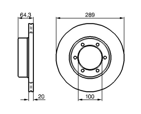 Brake Disc BD384 Bosch, Image 5