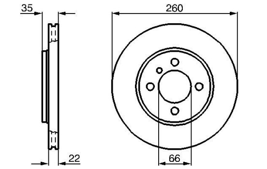 Brake Disc BD39 Bosch, Image 5