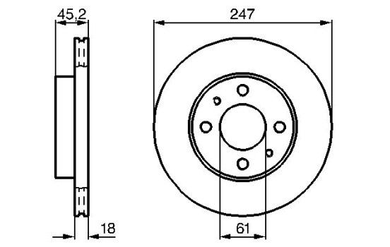 Brake Disc BD390 Bosch