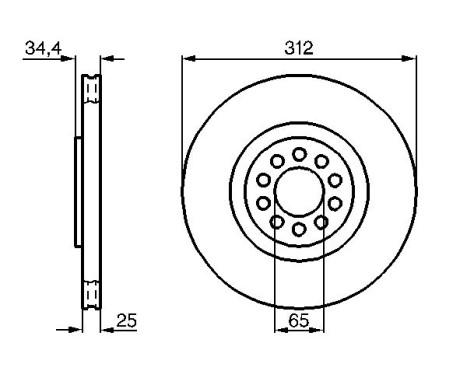 Brake Disc BD396 Bosch, Image 5