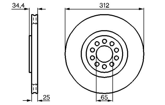 Brake Disc BD396 Bosch, Image 5