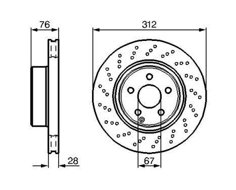 Brake Disc BD400 Bosch, Image 5