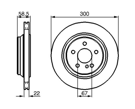 Brake Disc BD402 Bosch, Image 5
