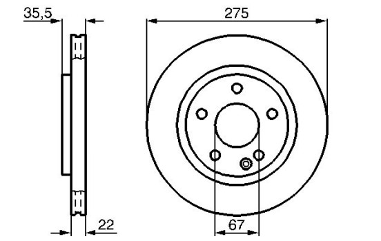 Brake Disc BD403 Bosch, Image 4