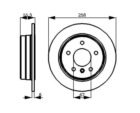 Brake Disc BD404 Bosch, Image 5