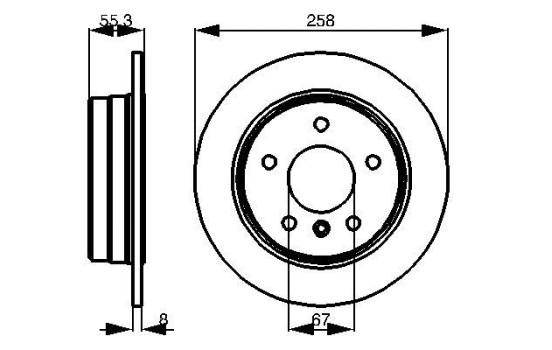 Brake Disc BD404 Bosch, Image 5