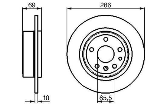Brake Disc BD406 Bosch, Image 5