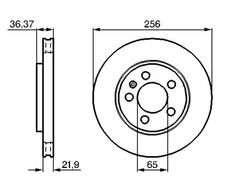 Brake Disc BD410 Bosch, Image 5