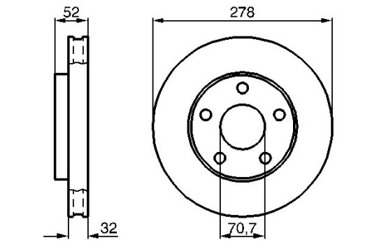 Brake Disc BD414 Bosch