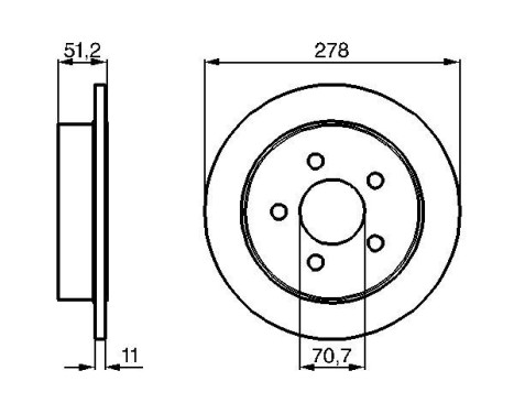 Brake Disc BD415 Bosch