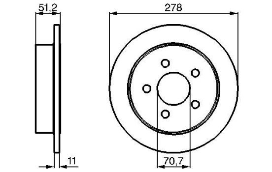 Brake Disc BD415 Bosch
