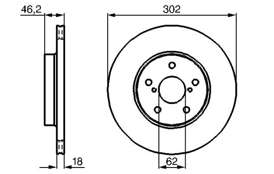Brake Disc BD416 Bosch, Image 3