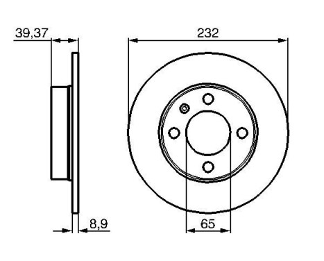 Brake Disc BD418 Bosch, Image 5