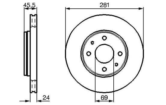 Brake Disc BD419 Bosch, Image 5