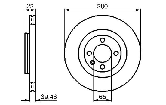 Brake Disc BD433 Bosch, Image 5