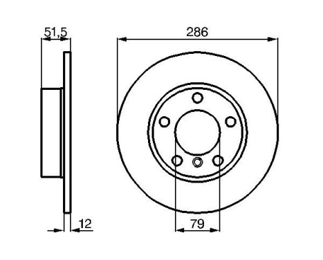 Brake Disc BD435 Bosch, Image 5