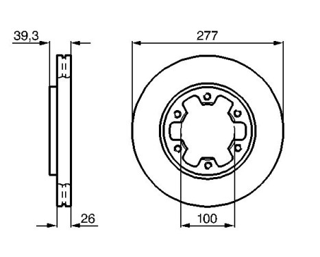 Brake Disc BD455 Bosch, Image 5