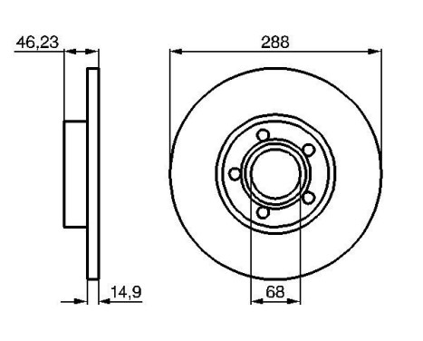 Brake Disc BD467 Bosch, Image 5