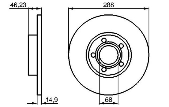 Brake Disc BD467 Bosch, Image 5