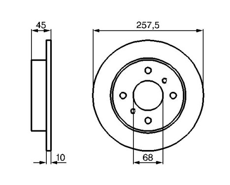 Brake Disc BD486 Bosch, Image 5