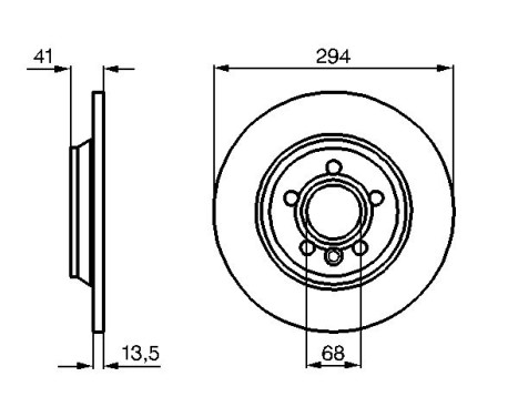 Brake Disc BD491 Bosch, Image 5